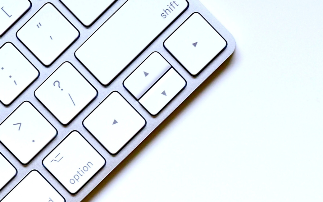 Illustratief: de pijltjestoetsen op een toetsenbord